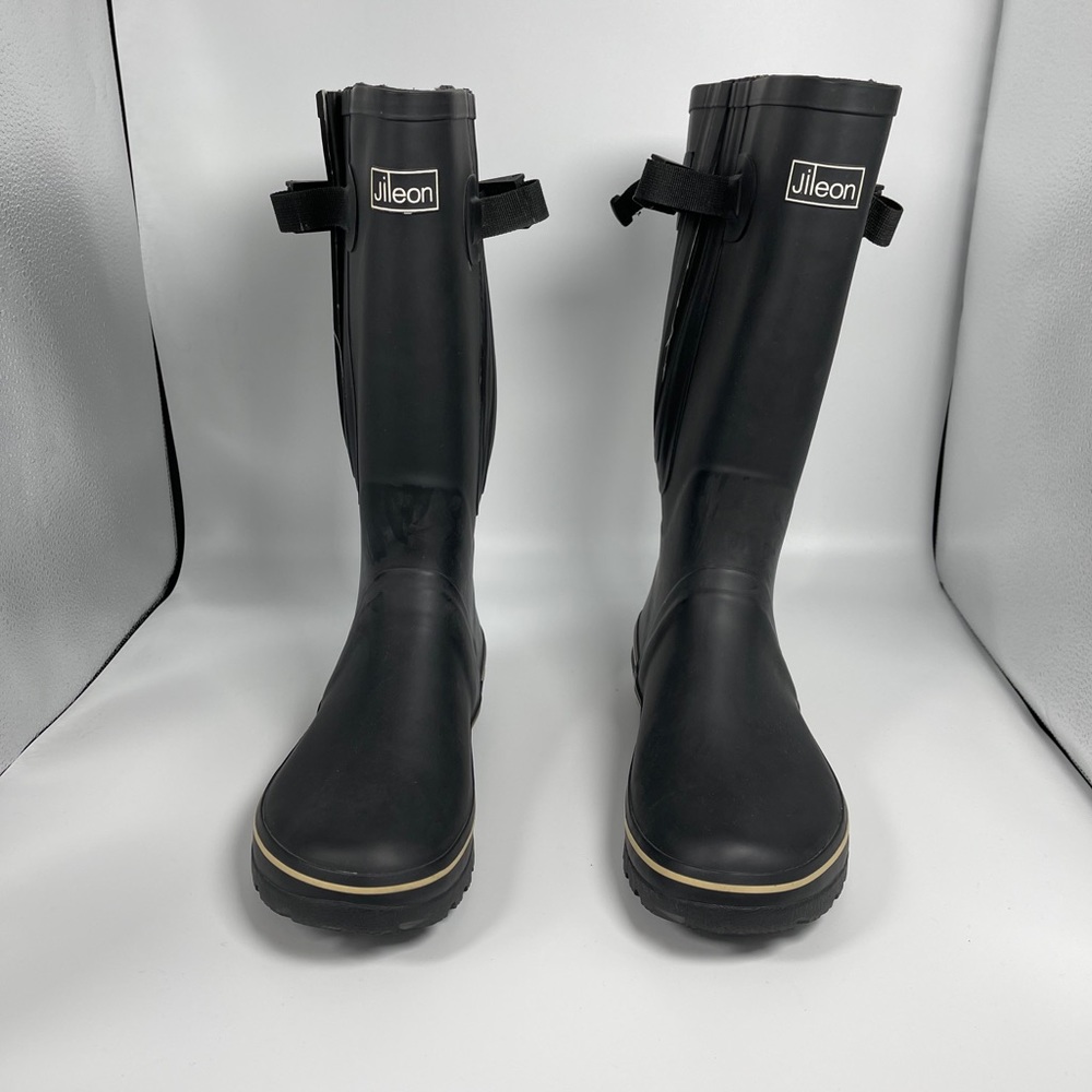 Jileon Wide Calf Wellie Rain Boots / W Size 10 US